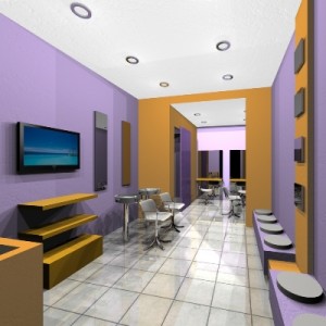 immagine di un salone per parrucchieri